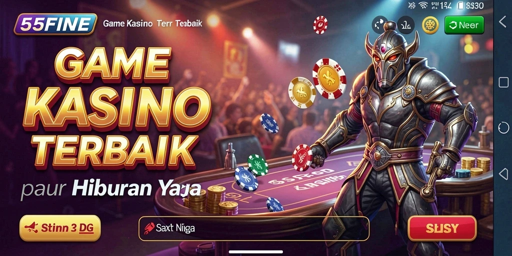 Screenshot utama menunjukkan gameplay seru 55FIVE.