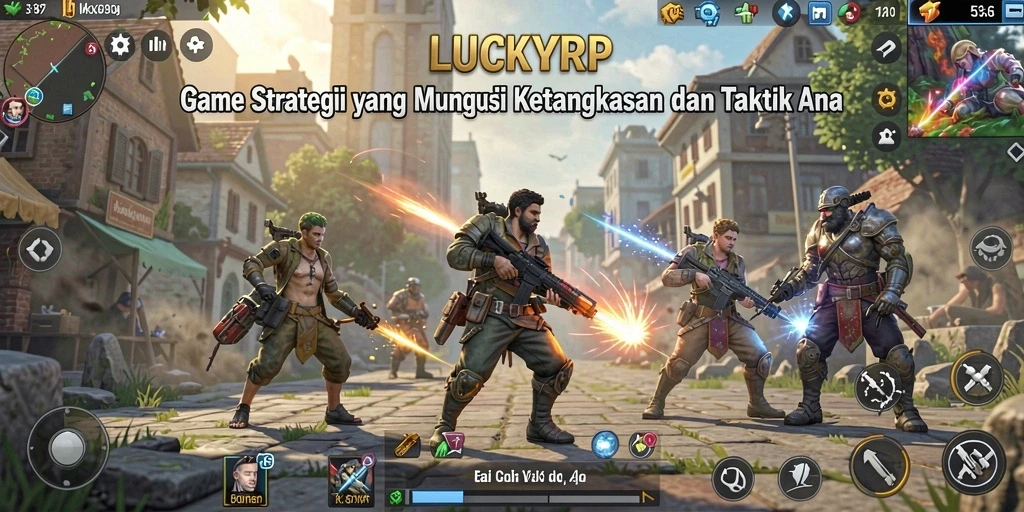 Tampilan gameplay LUCKYRP yang strategis dan menarik.