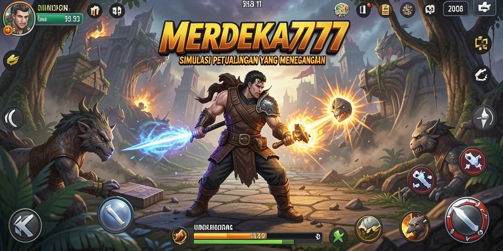 Tangkapan layar MERDEKA777 menampilkan dinamisnya gameplay dalam simulasi.