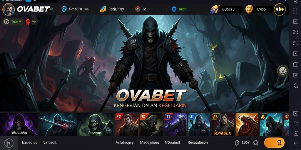 Screenshot gameplay horror OVABET yang mencekam dan penuh ketegangan.
