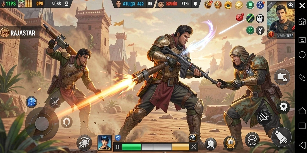 Gameplay seru RAJASTAR dengan grafik menakjubkan.