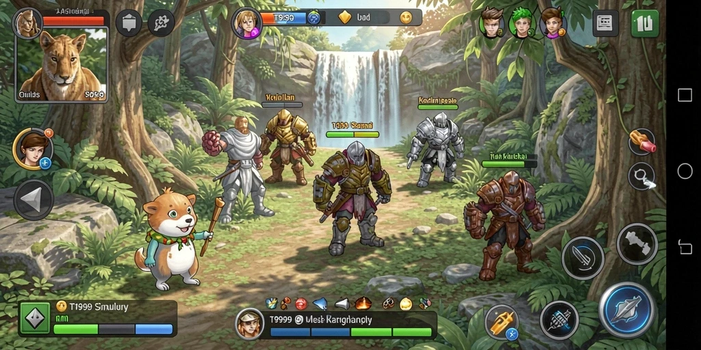 Tangkapan layar gameplay T9999 yang menunjukkan pengalaman simulasi kehidupan.